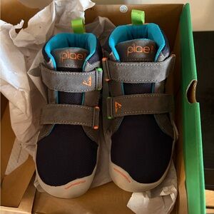 PLAE Kids Sneakers - Navy, Gray, and Orange